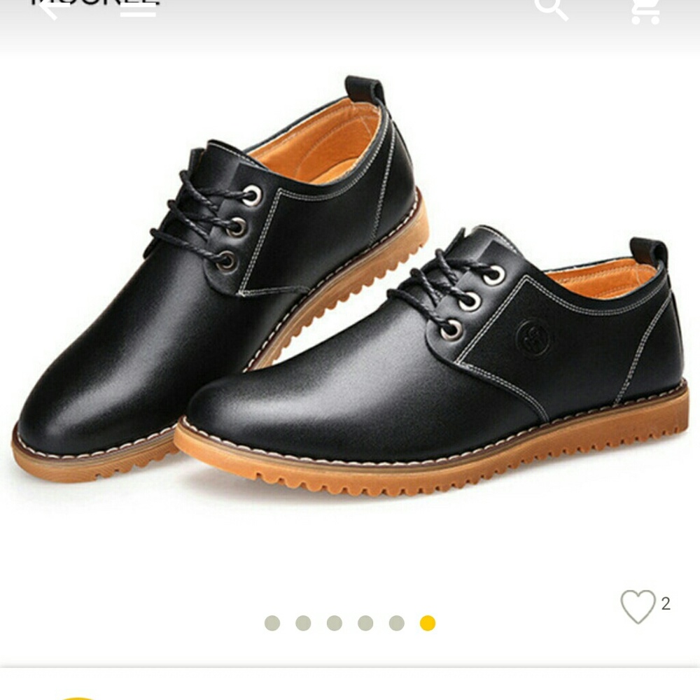 NEW MEN'S GENUINE LEATHER  DRESS SHOES.